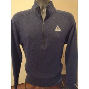 Men's Gerry 1/4 Zip Pullover Sweater Size Medium M Navy Blue Polyester